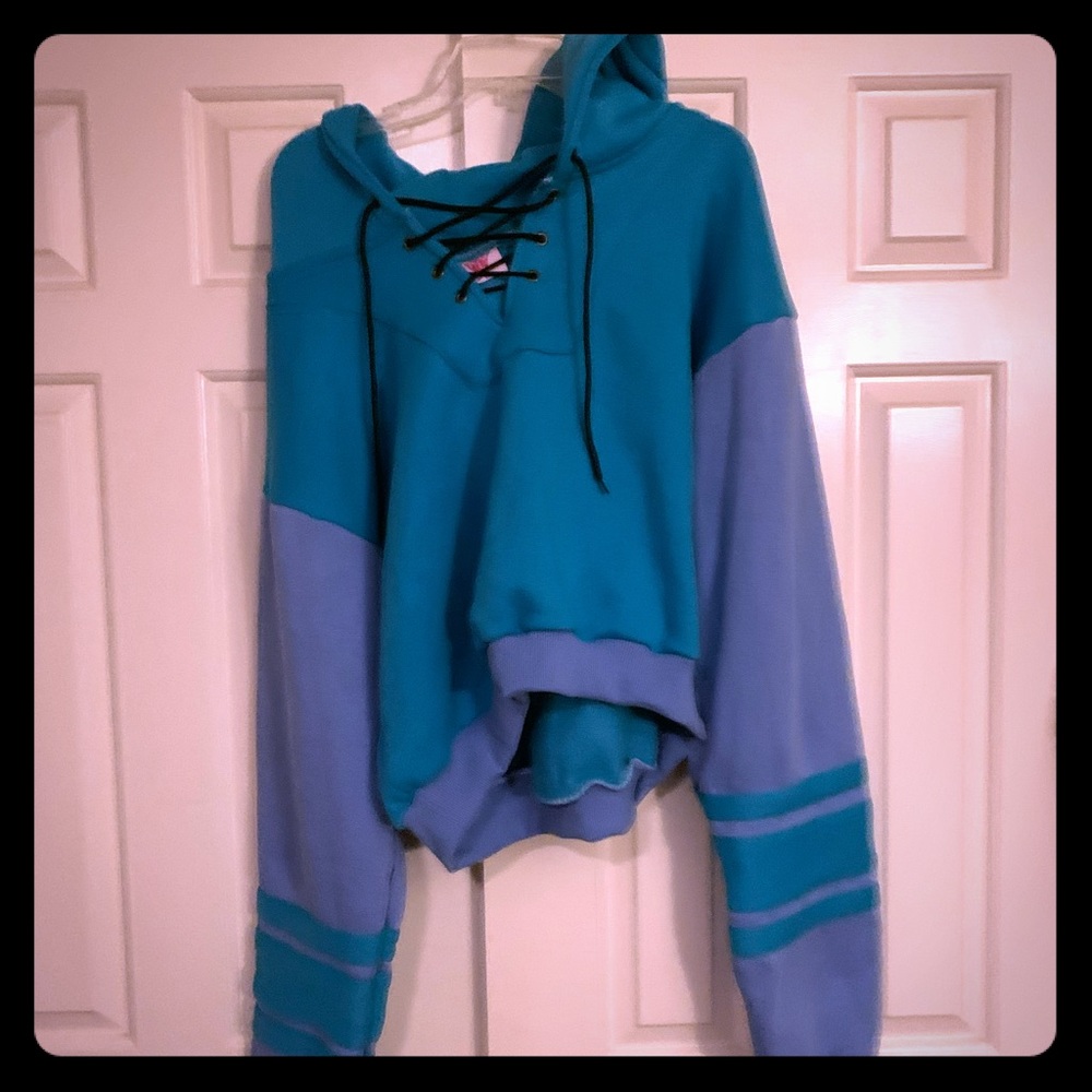Steven Universe Blue Pearl Cosplay Crop Hoodie